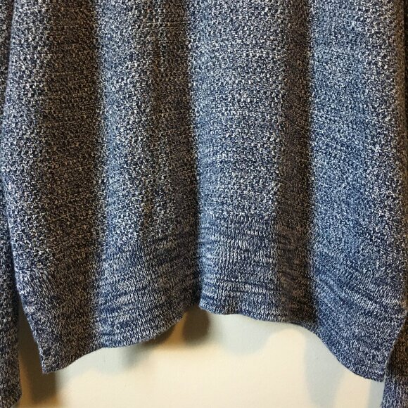 100% Cotton GAP Blue & White Heavy Knit Open Cardigan - Picture 8 of 16